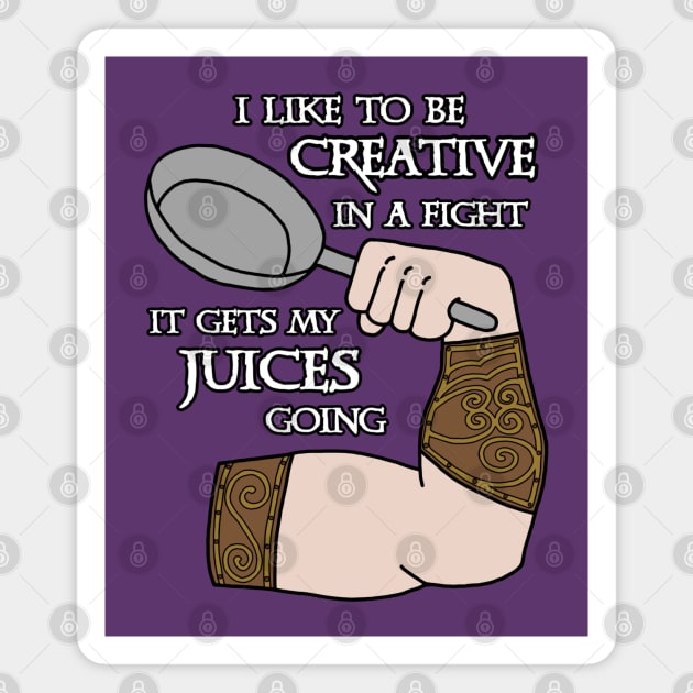 I Like To be Creative In A Fight Magnet by CharXena